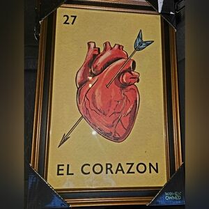 El Corazon Heart Art Print